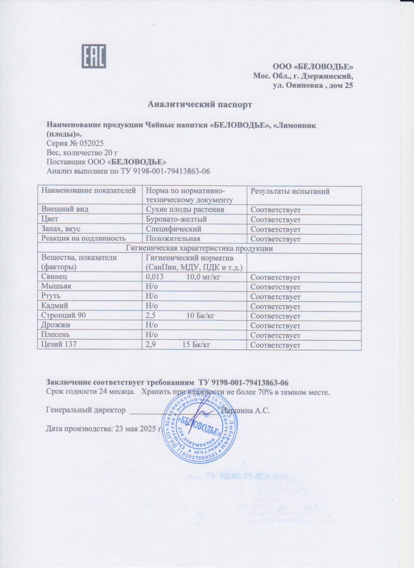 Паспорт №052025